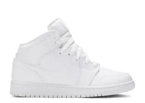 Air Jordan 1 Mid 'Triple White' (GS)