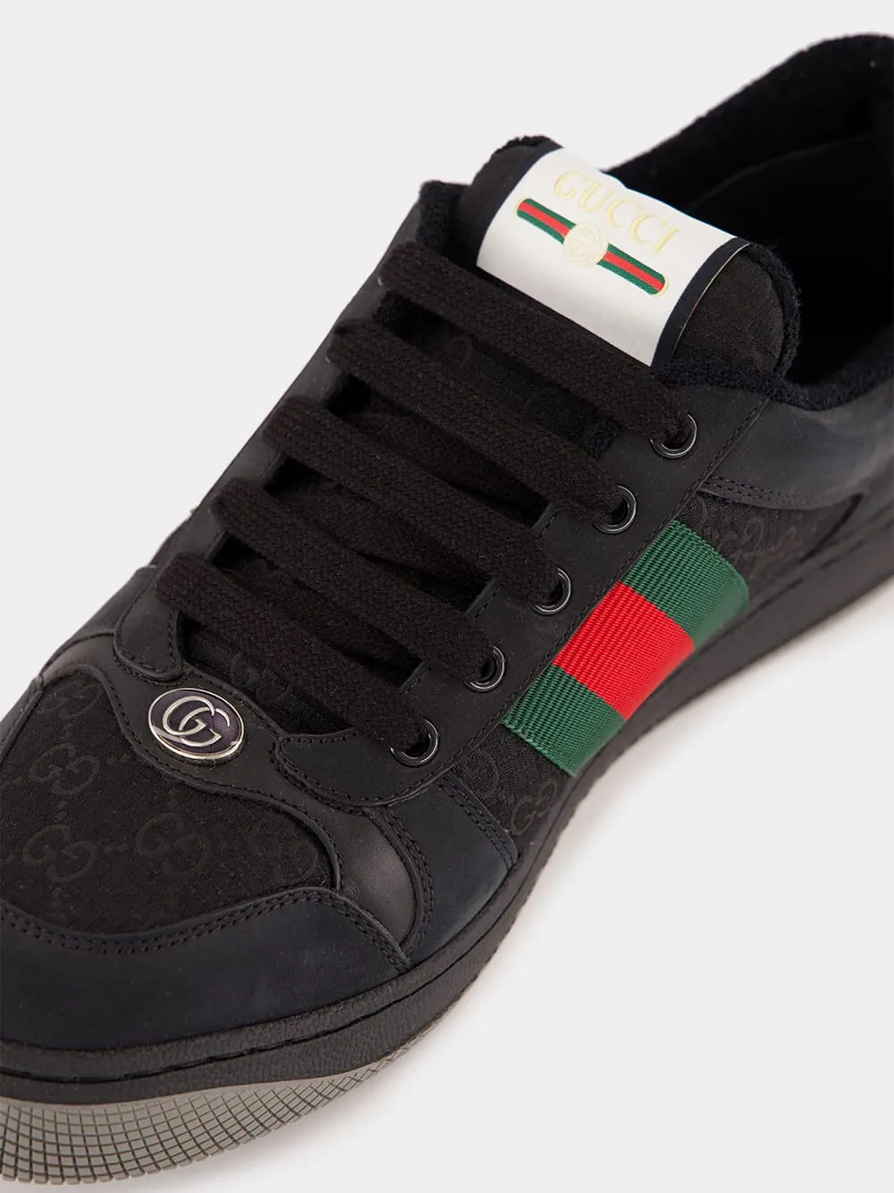 Black Men's GG Screener Sneaker