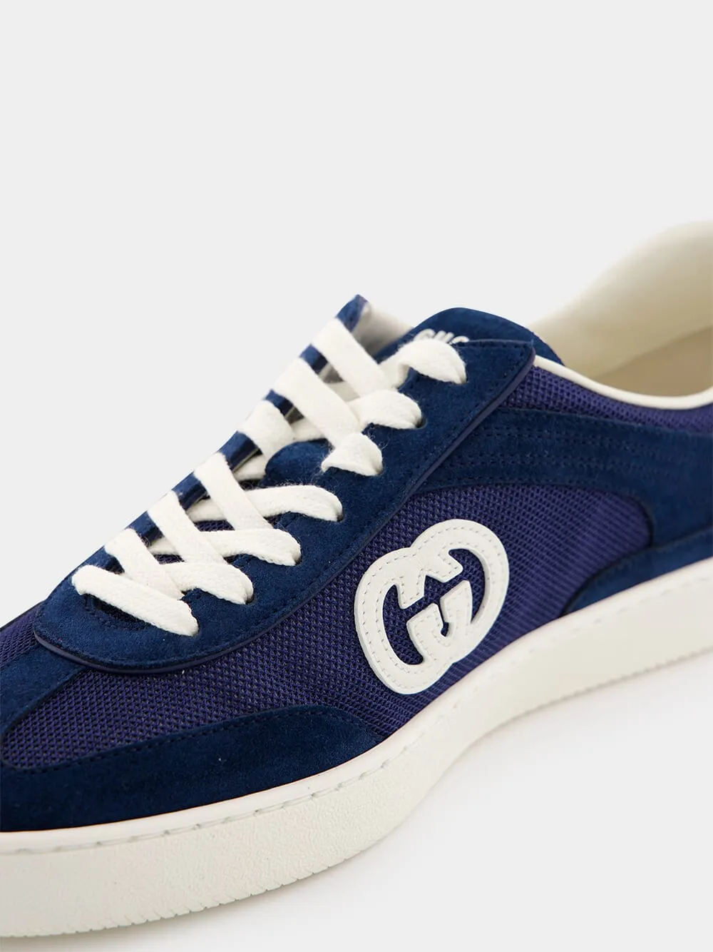 Blue Interlocking G Sneakers