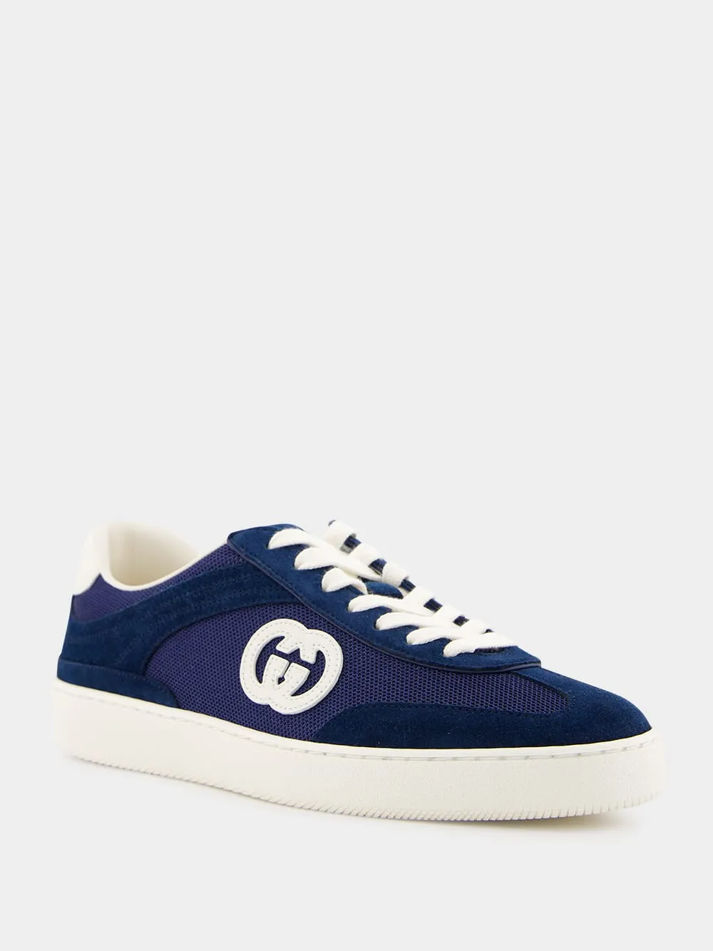 Blue Interlocking G Sneakers