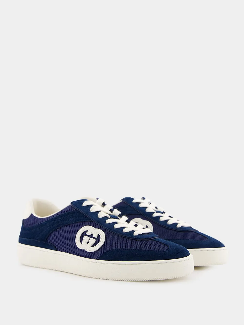 Blue Interlocking G Sneakers