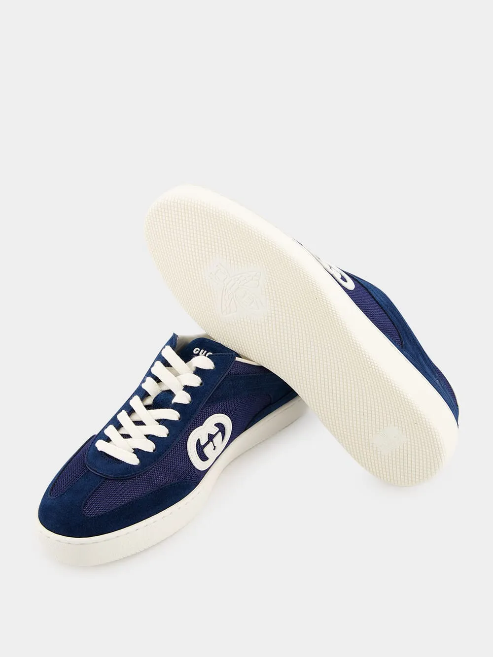 Blue Interlocking G Sneakers