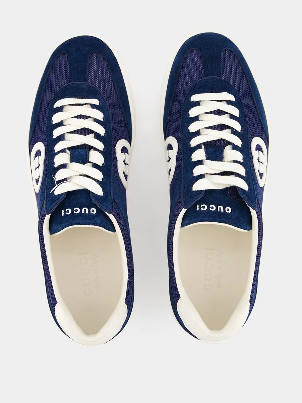 Blue Interlocking G Sneakers