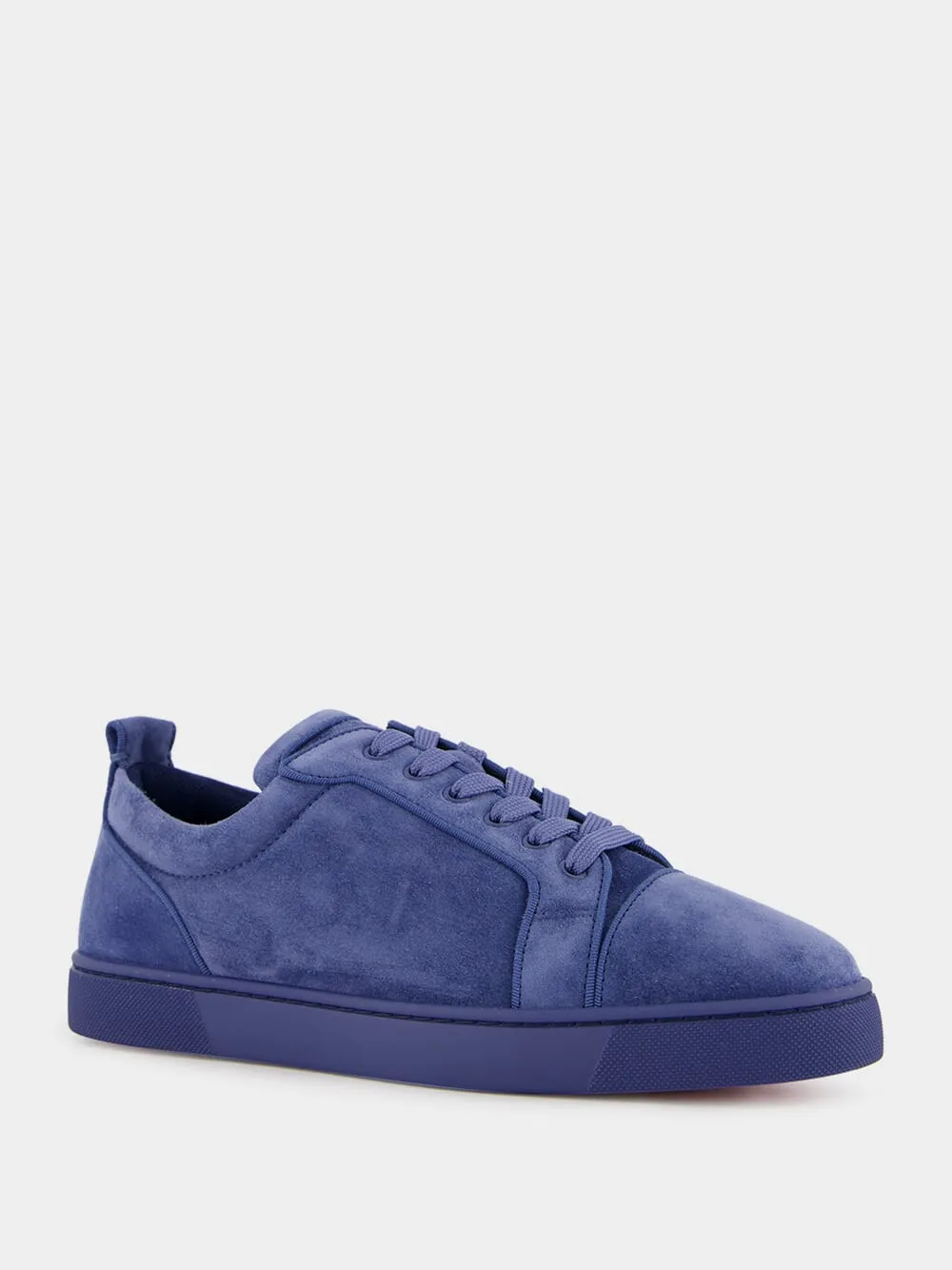 Blue Louis Orlato Denim Velours Suede Sneakers