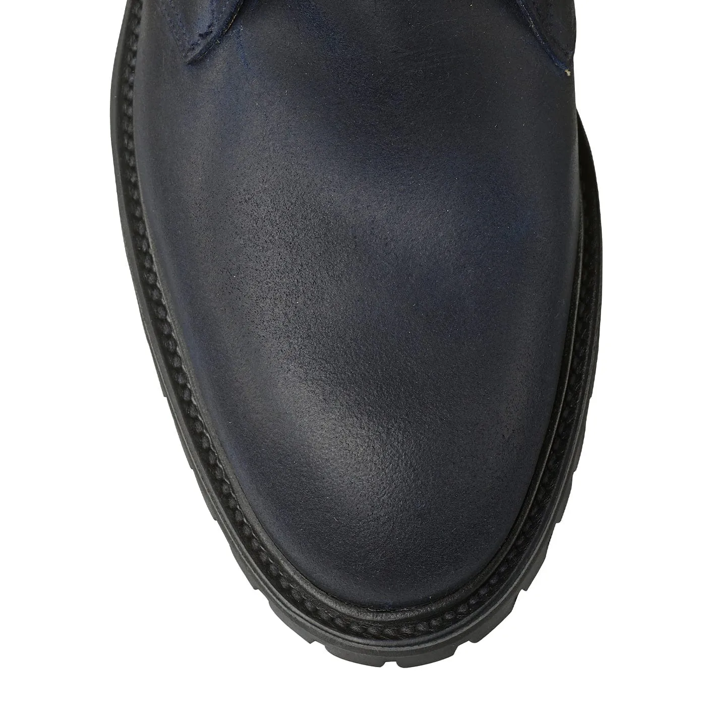 Chepstow 4 Navy Rough-Out Suede