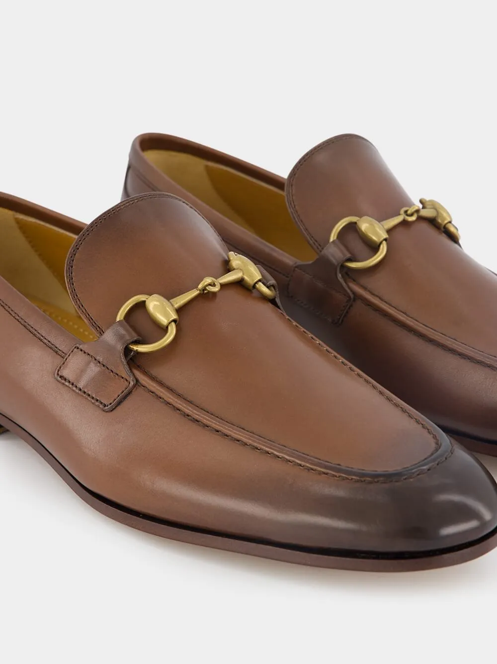 Dark Brown Leather Jordaan Loafers