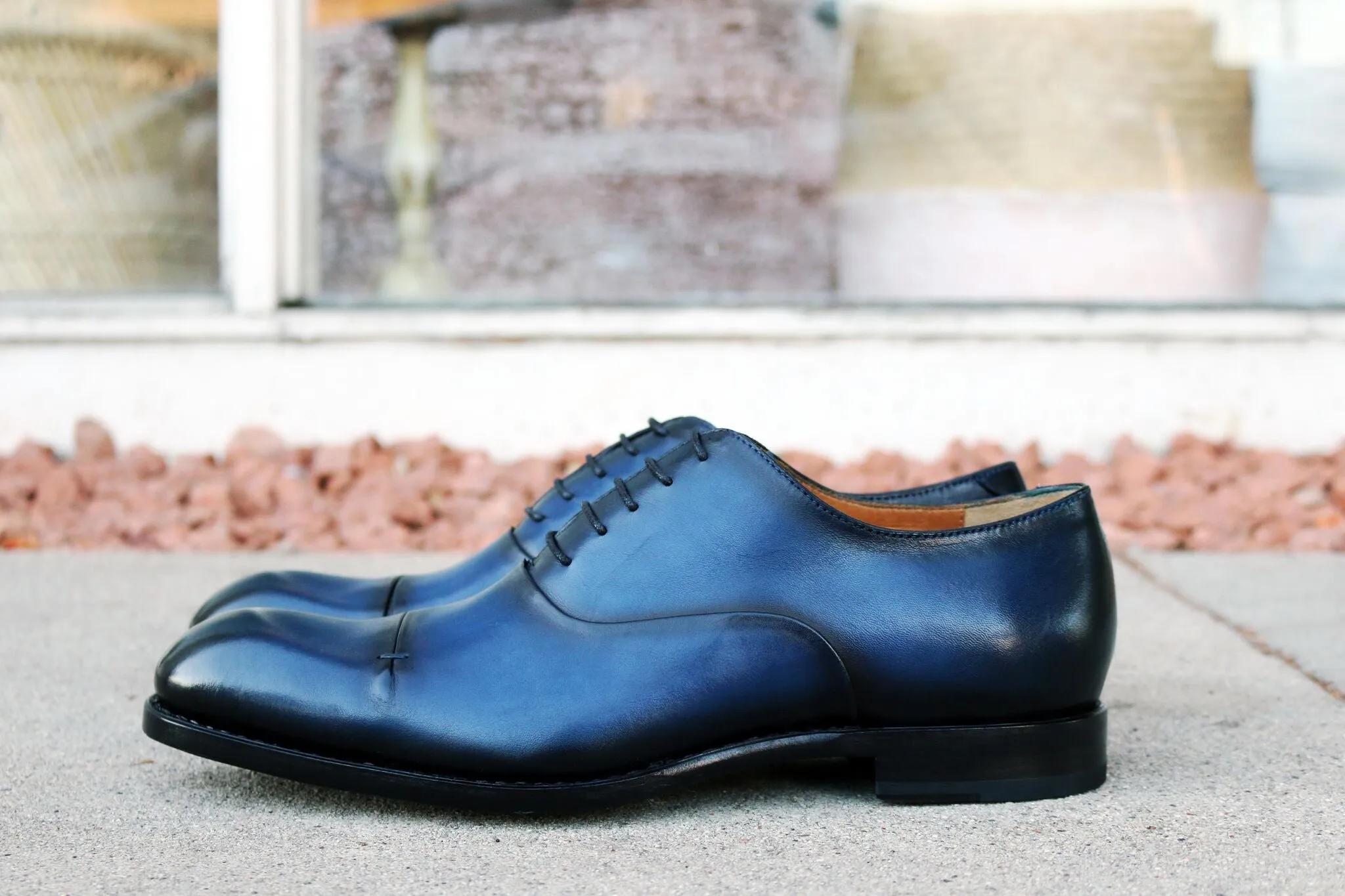 Gianni Cap Toe Oxford Navy