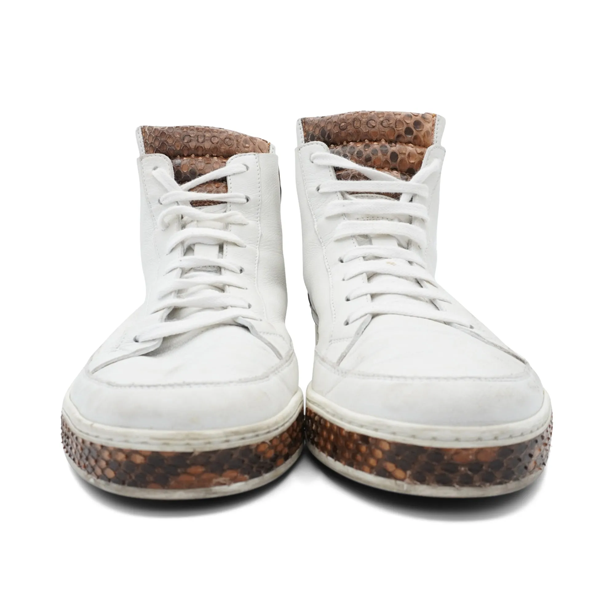 Gucci Python High-Top Sneakers - Men's 7.5