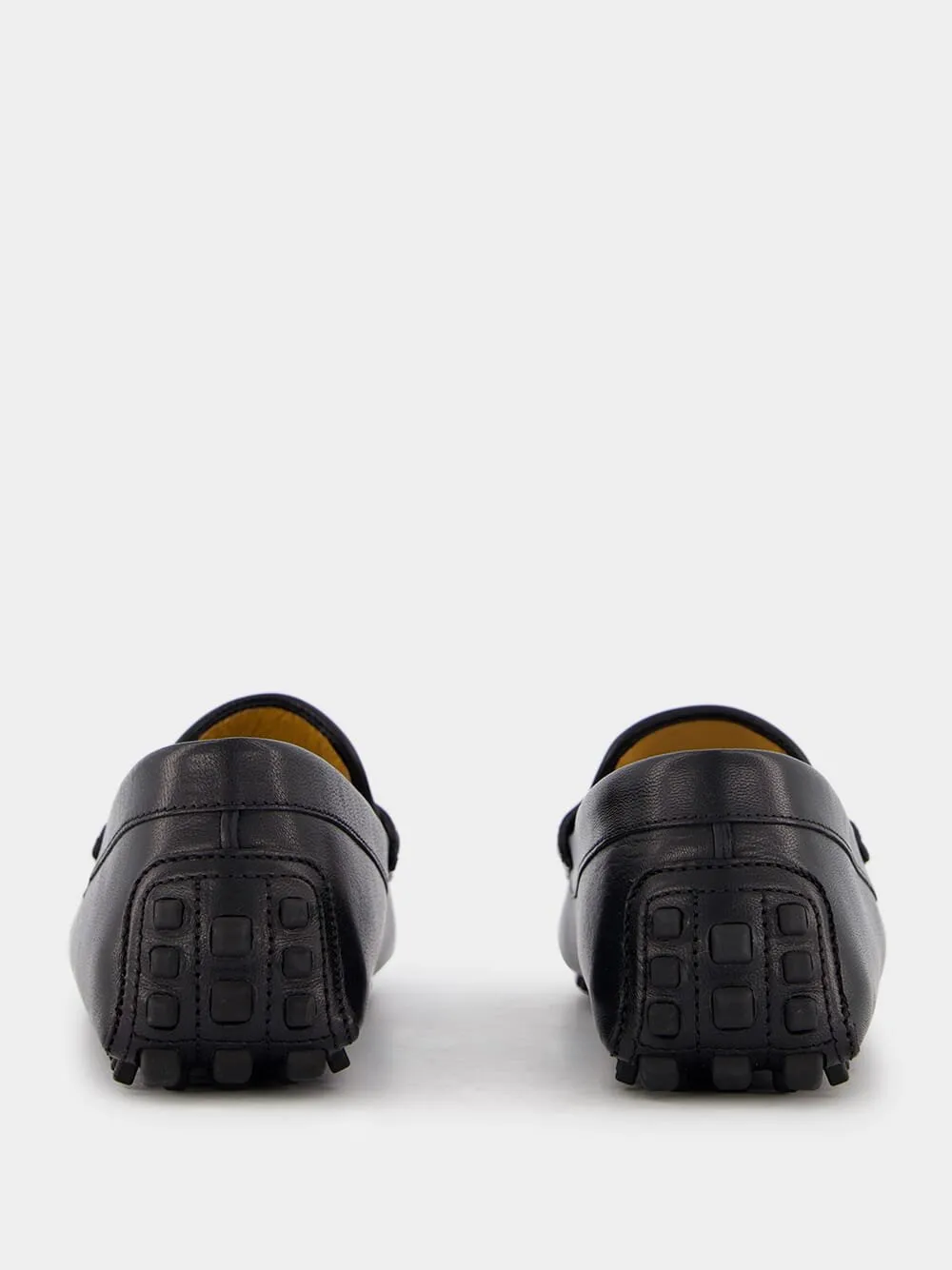Horsebit Leather Square-Toe Loafers