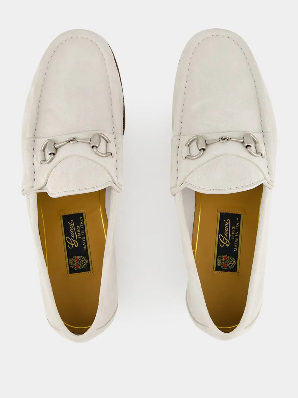 Light Grey Suede Horsebit 1953 Loafer