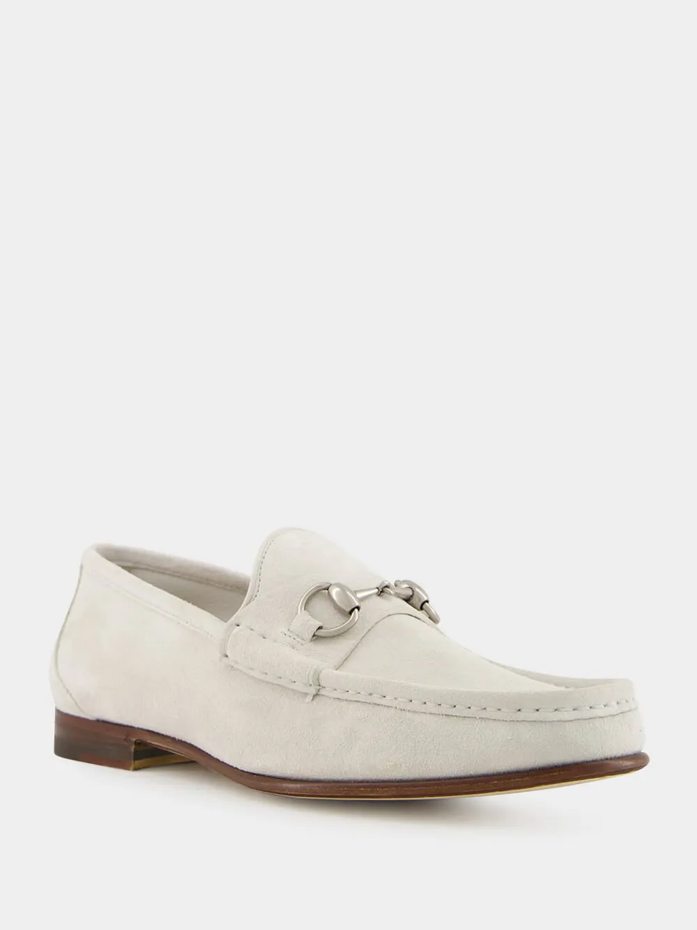 Light Grey Suede Horsebit 1953 Loafer