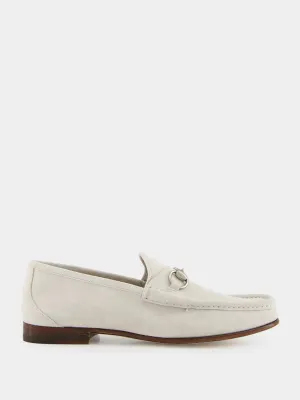 Light Grey Suede Horsebit 1953 Loafer