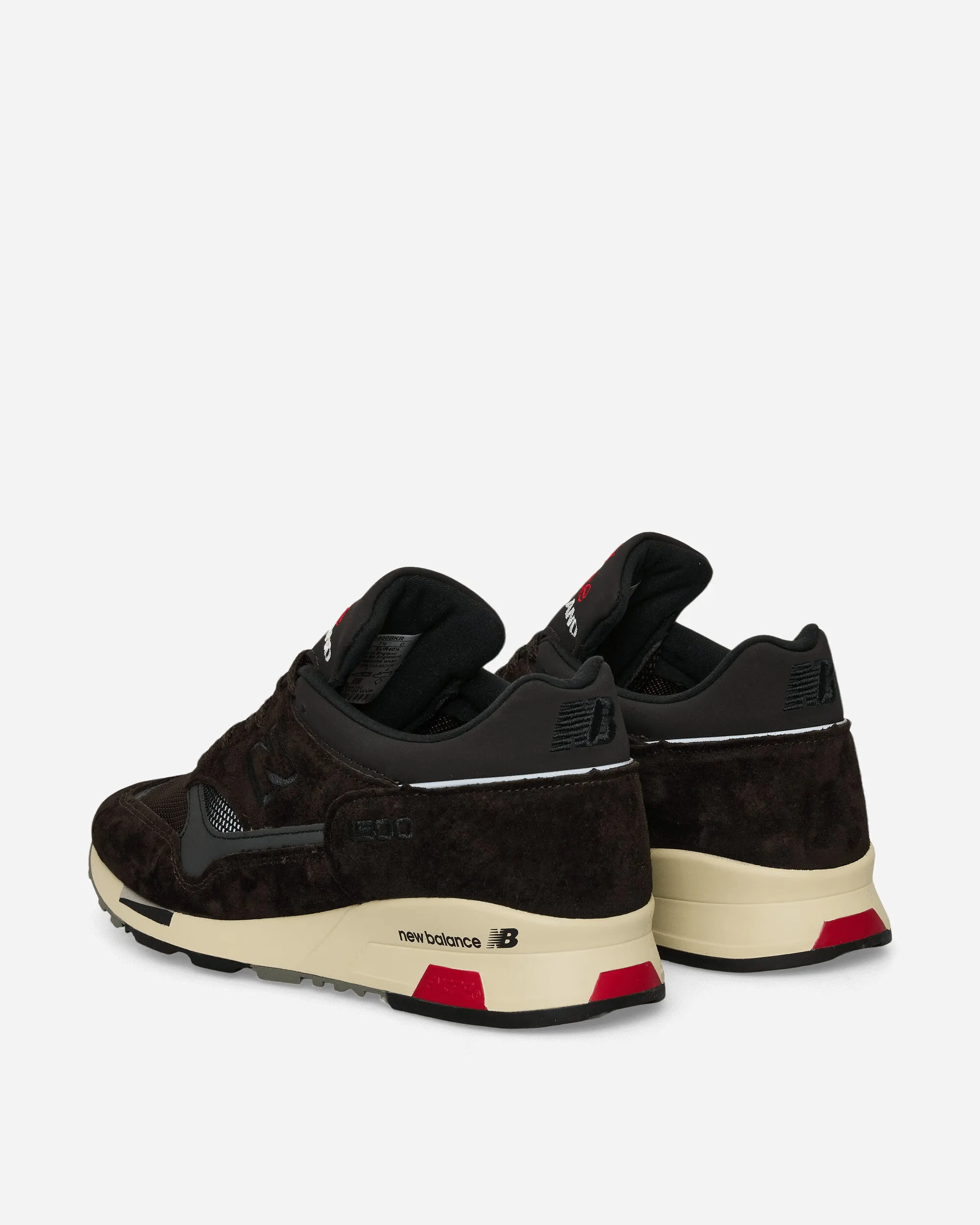 Made in UK 1500 Sneakers Black Coffee / Espresso / Tango Red