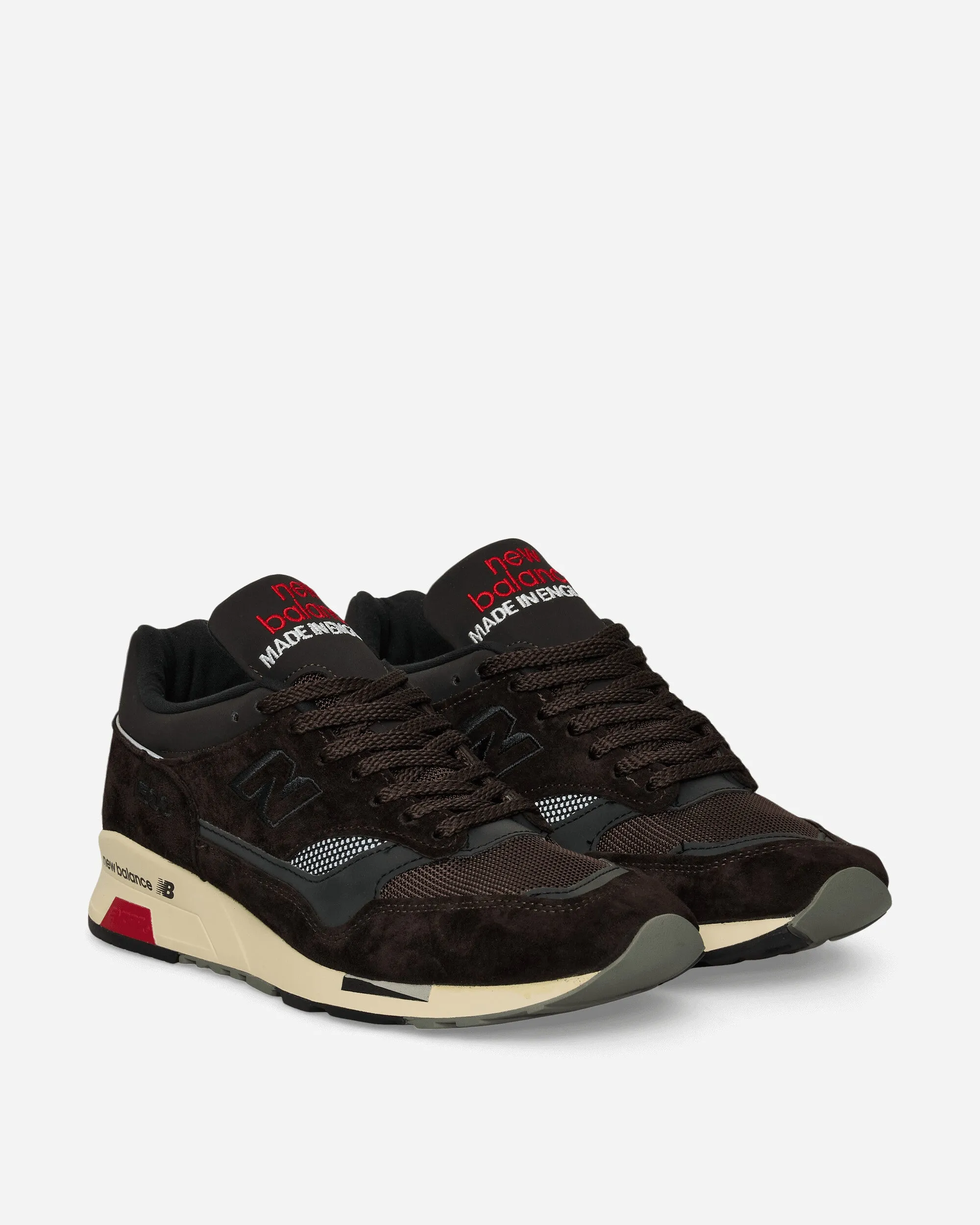 Made in UK 1500 Sneakers Black Coffee / Espresso / Tango Red