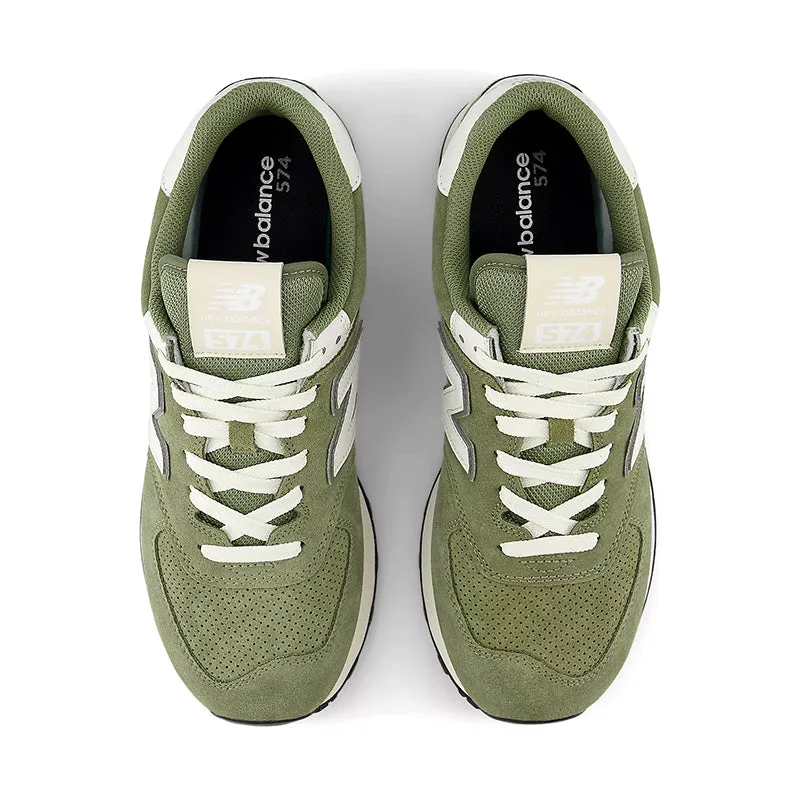 Men's 574 Dark Olivine/Sea Salt
