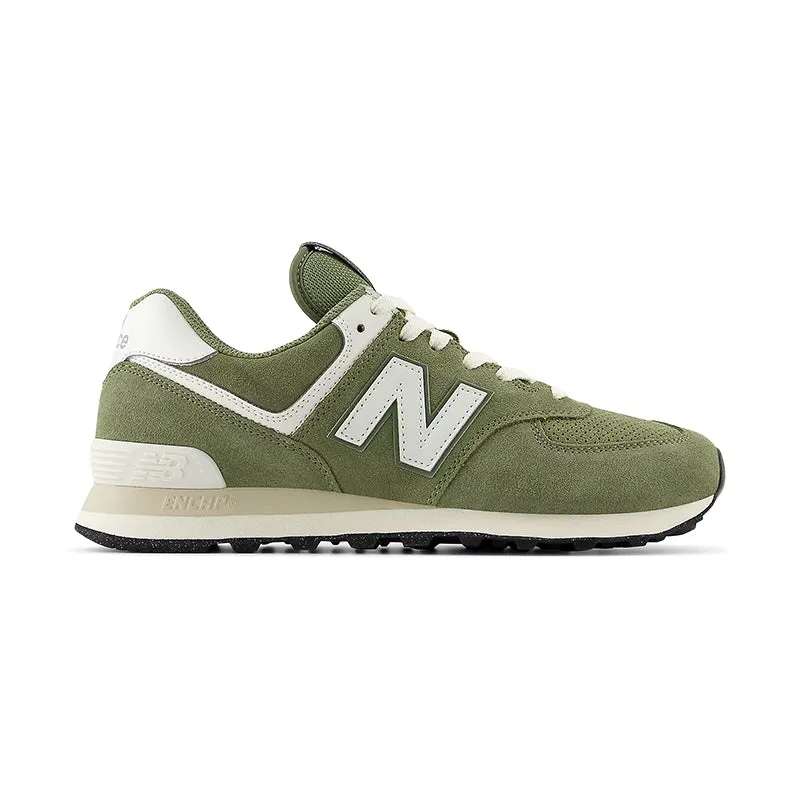 Men's 574 Dark Olivine/Sea Salt