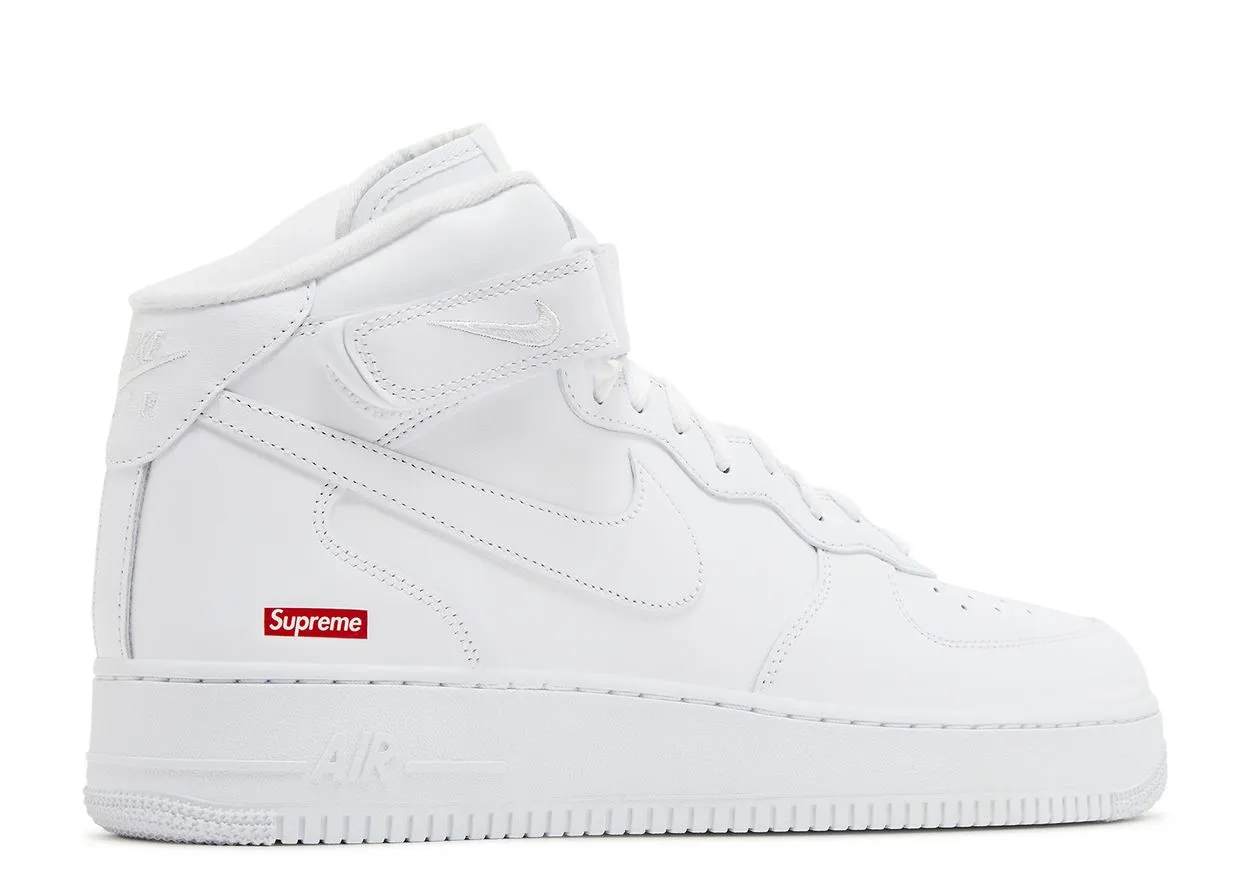 Nike Air Force 1 Mid x Supreme 'Box Logo' White