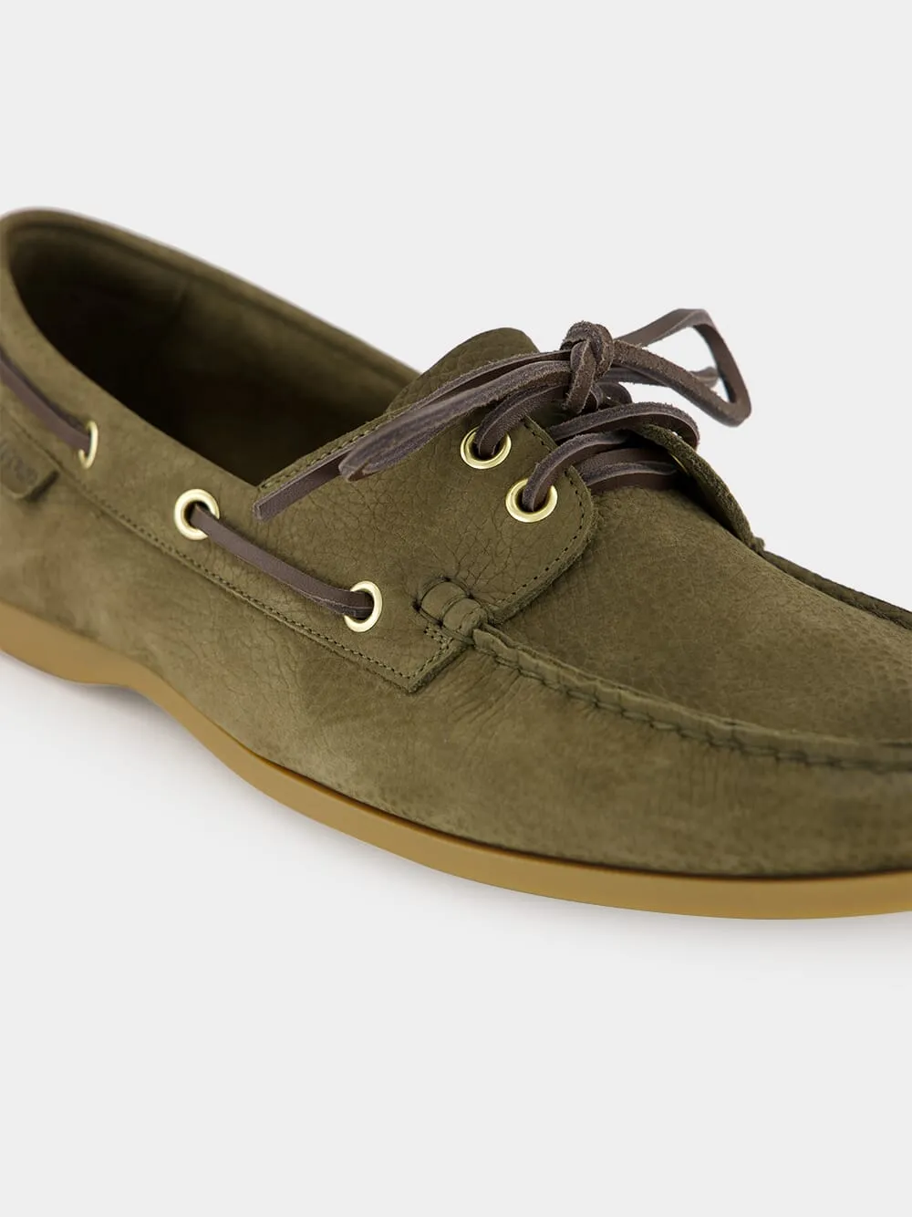 Olive and Amber Robin Suede Loafers