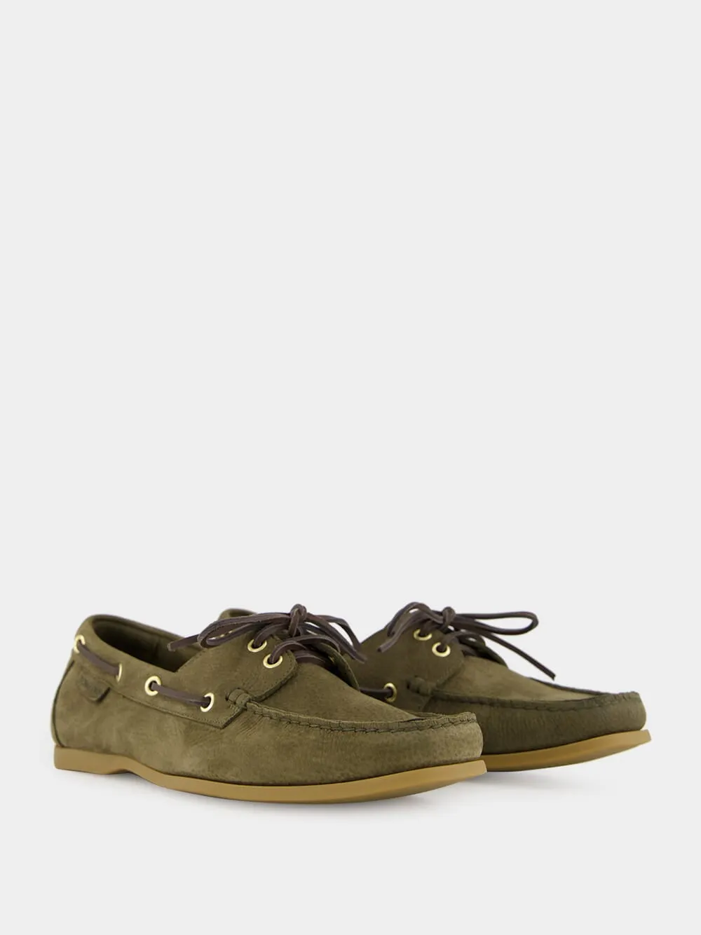 Olive and Amber Robin Suede Loafers