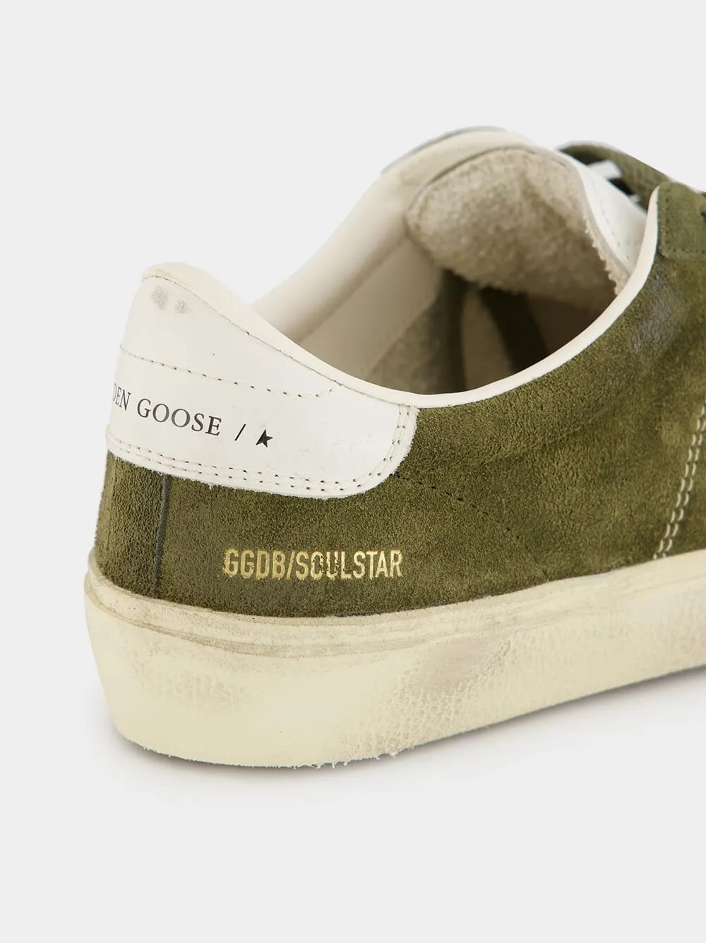 Olive Green Soul-Star Sneakers with Suede