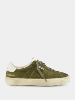 Olive Green Soul-Star Sneakers with Suede
