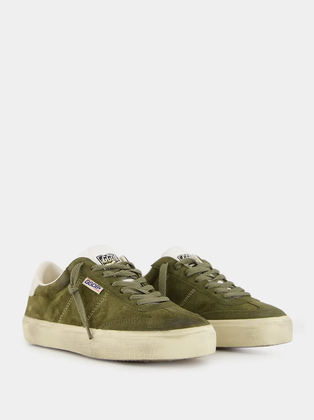 Olive Green Soul-Star Sneakers with Suede