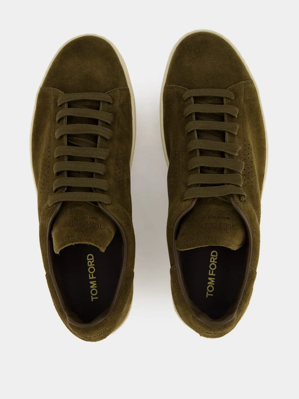 Olive Green Suede Warwick Sneakers