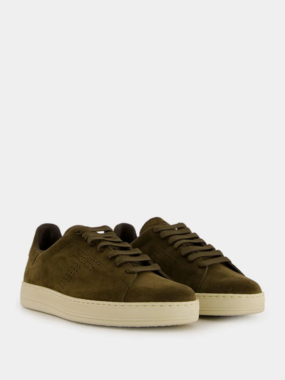 Olive Green Suede Warwick Sneakers