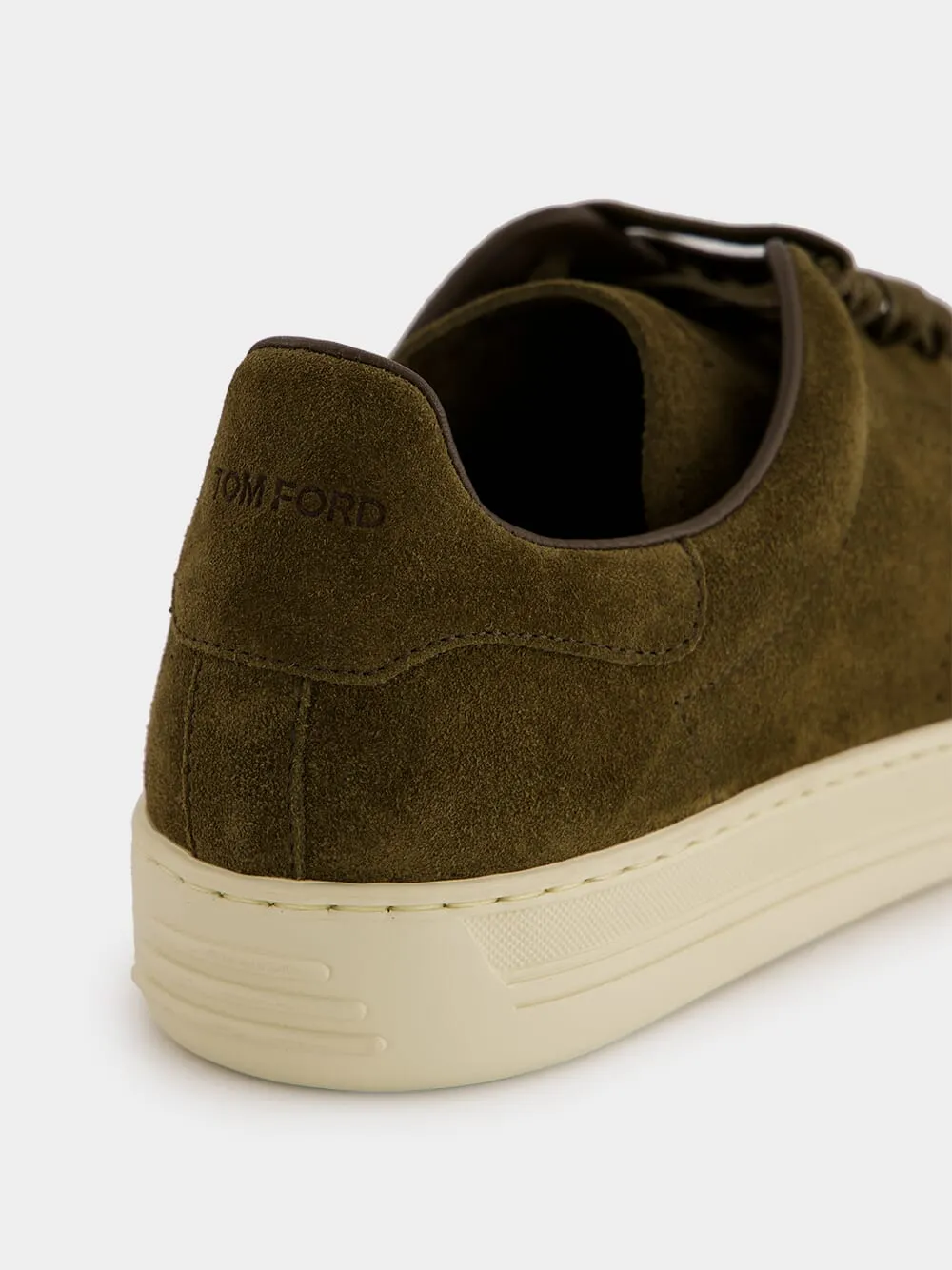 Olive Green Suede Warwick Sneakers