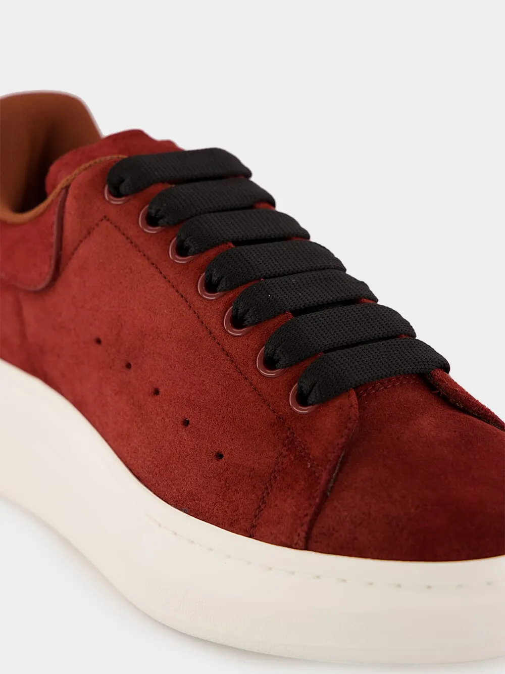 Red Oversized Retro Sneakers