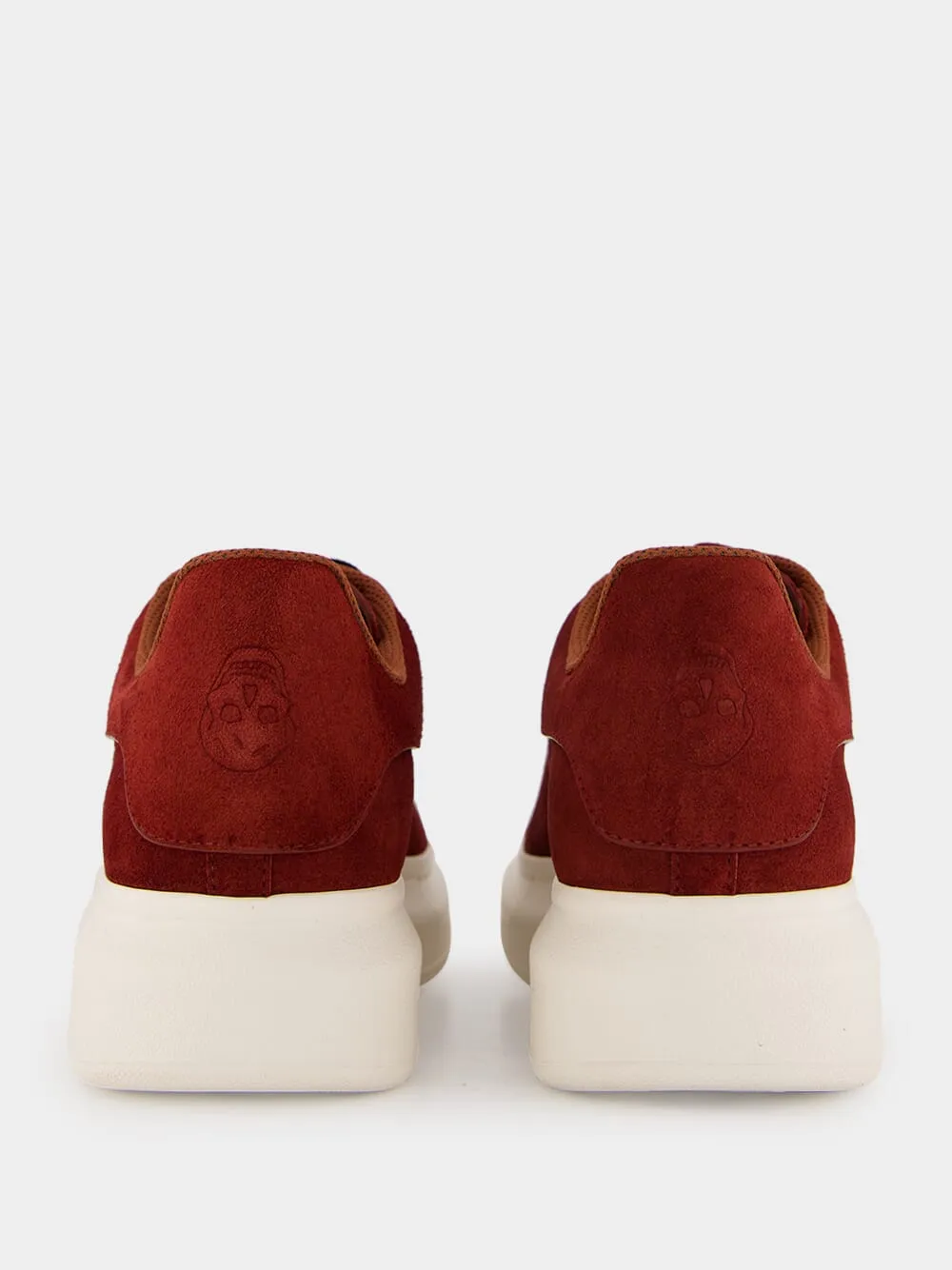 Red Oversized Retro Sneakers