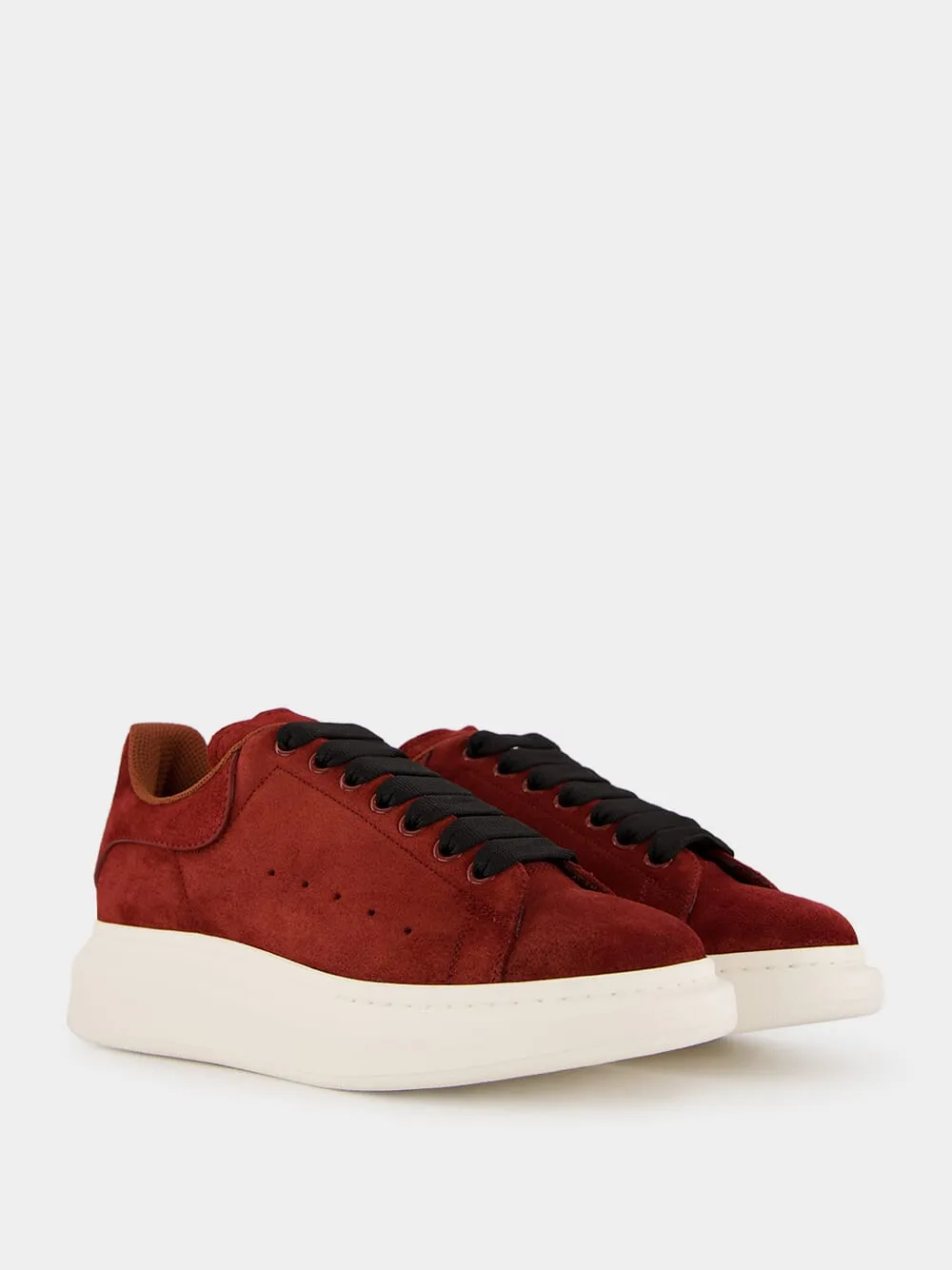 Red Oversized Retro Sneakers