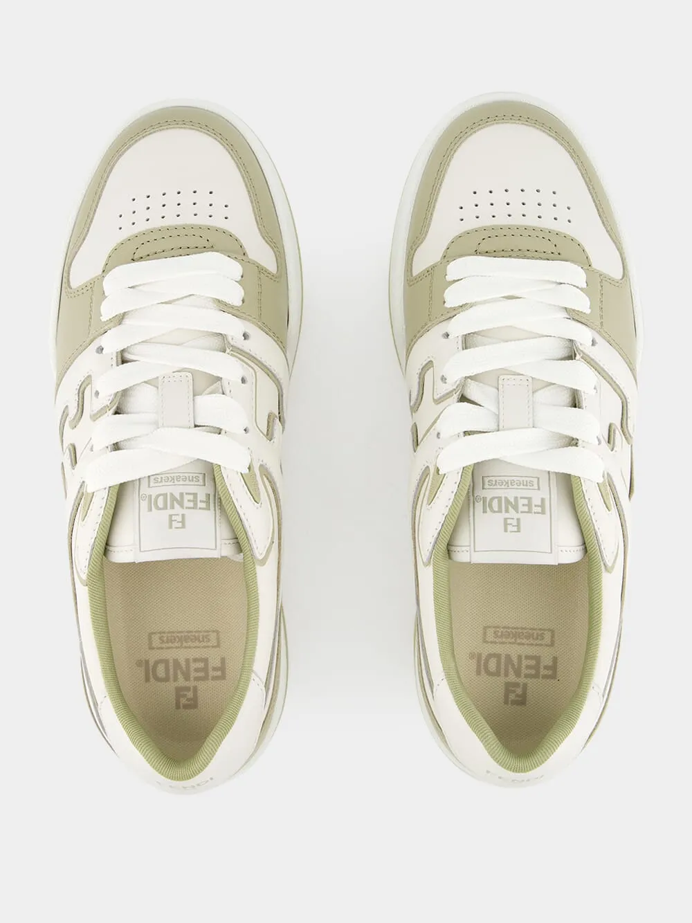 Sage Match Leather Sneakers