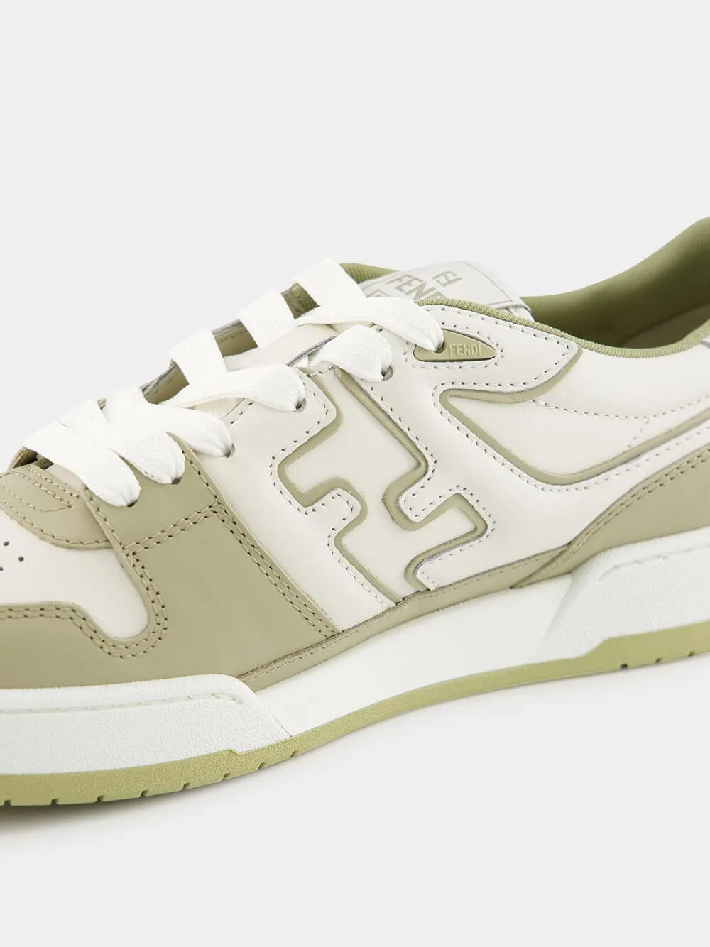 Sage Match Leather Sneakers