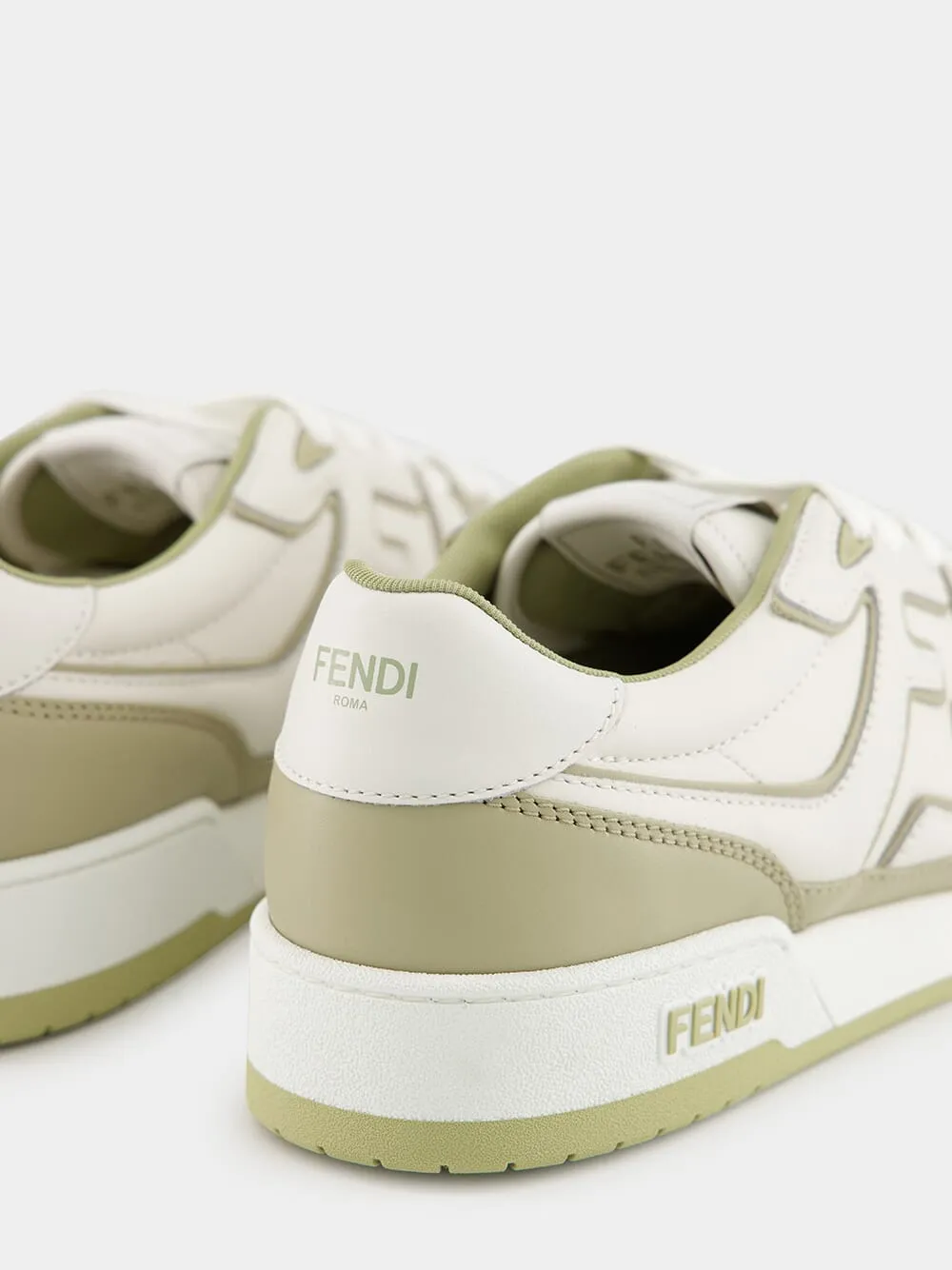 Sage Match Leather Sneakers