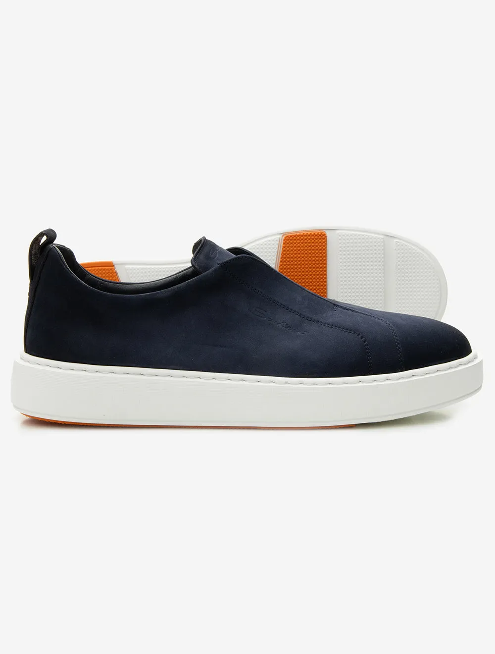 Suede Slip-On Sneaker Blue