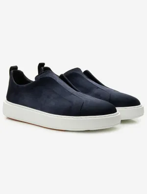 Suede Slip-On Sneaker Blue
