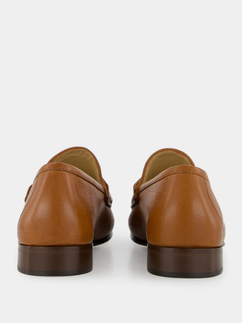 Tobacco V-Logo Signature Buffalo Loafers