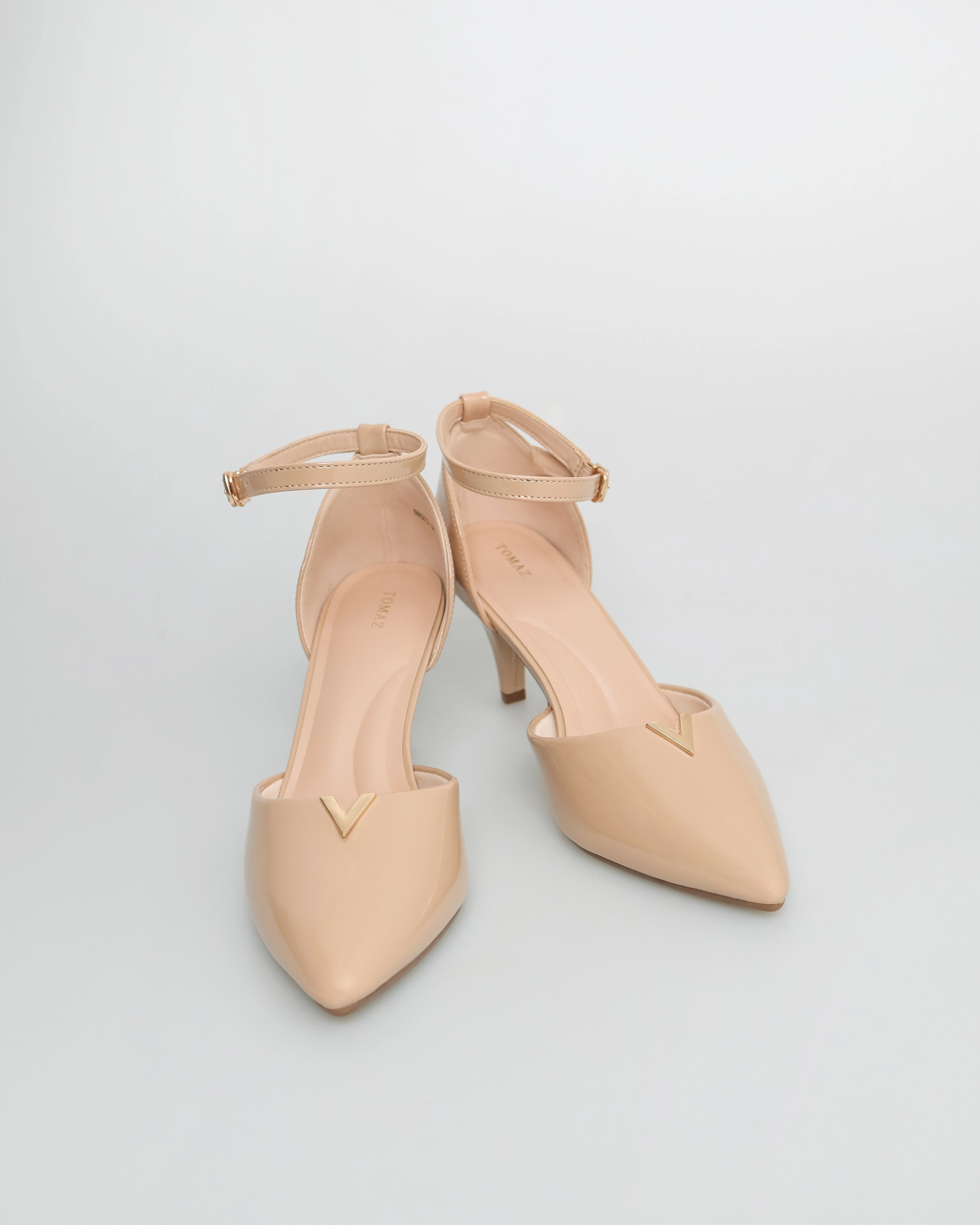 Tomaz NN272 Ladies Pointed Toe Ankle Strap Heels
