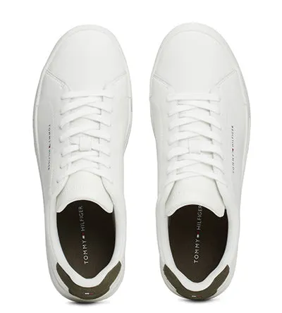 TOMMY HILFIGER LEATHER GRAIN WHITE GREEN