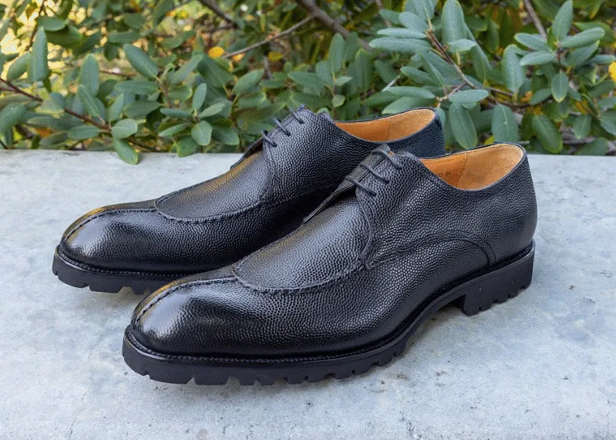 Ugo Vasare "Jayden" Pebble Grain Oxford-Black