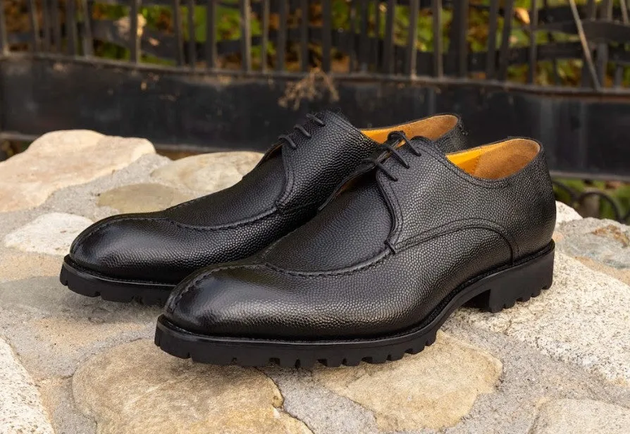 Ugo Vasare "Jayden" Pebble Grain Oxford-Black