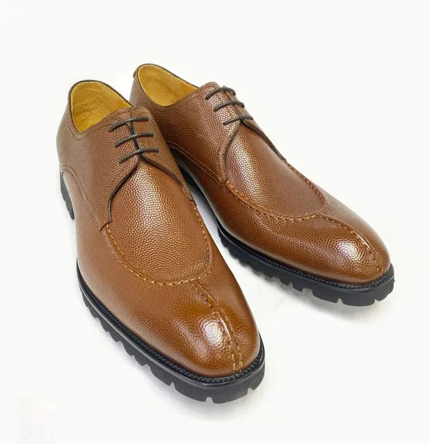 Ugo Vasare "Jayden" Pebble Grain Oxford-Tan