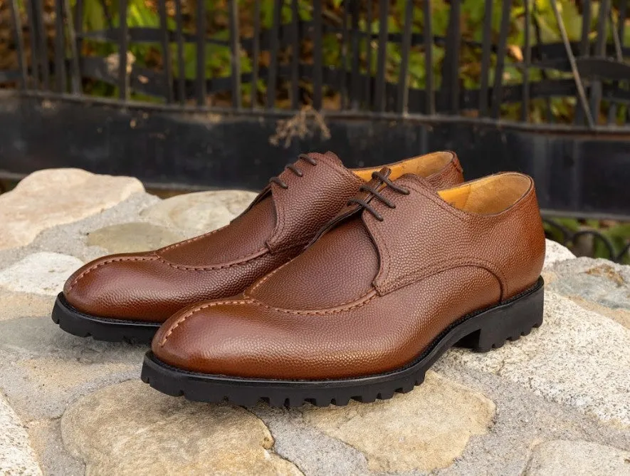 Ugo Vasare "Jayden" Pebble Grain Oxford-Tan