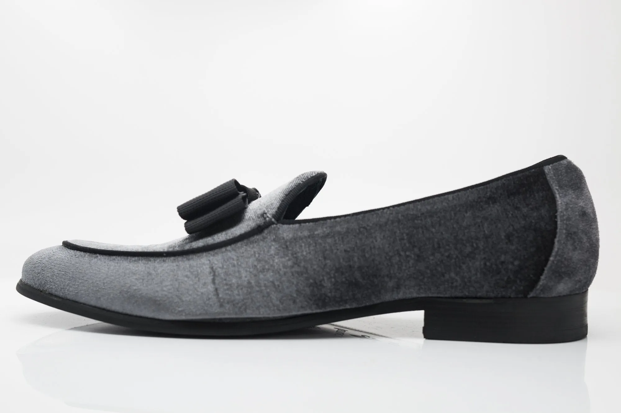 Velvet Formal Loafer Charcoal