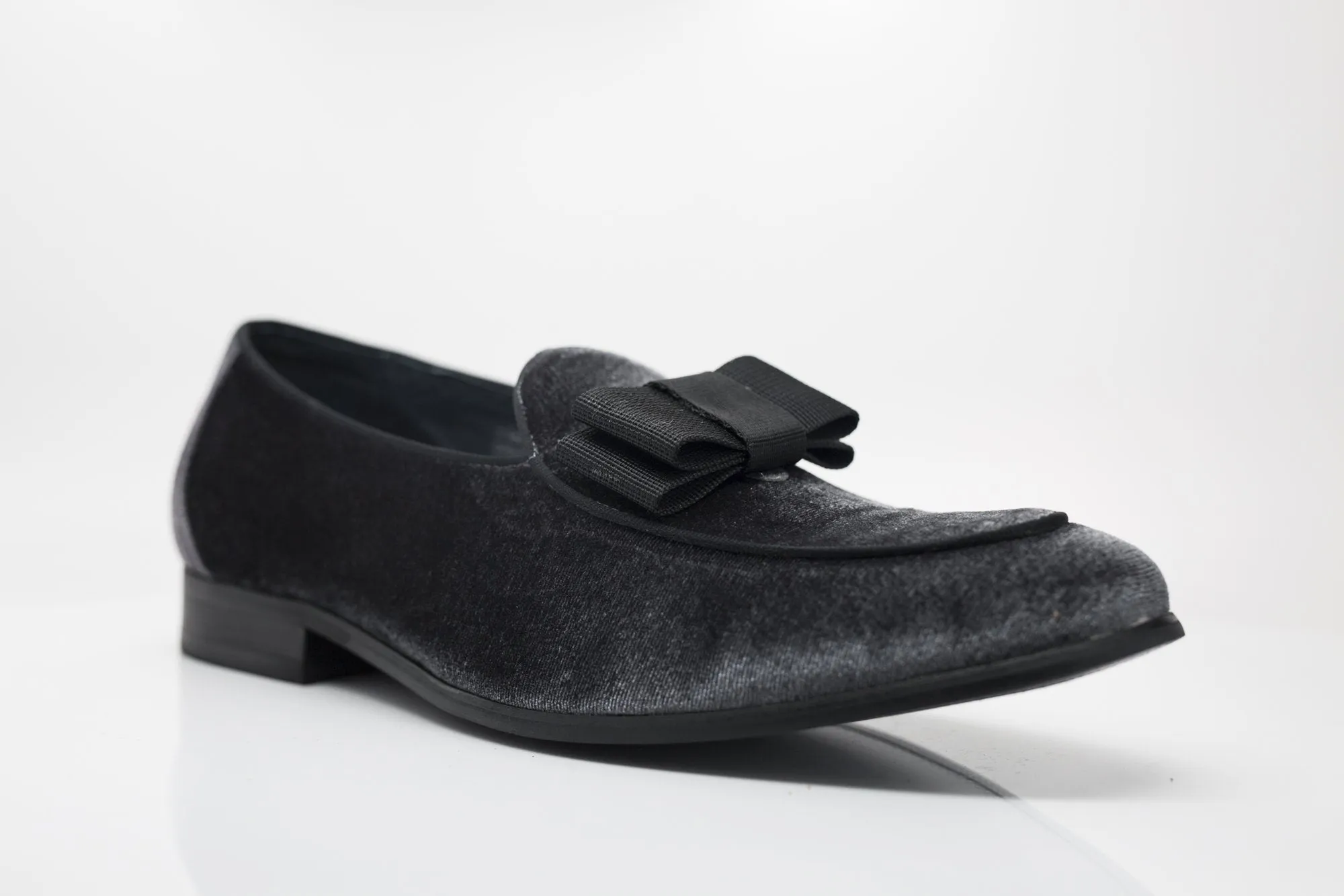 Velvet Formal Loafer Charcoal